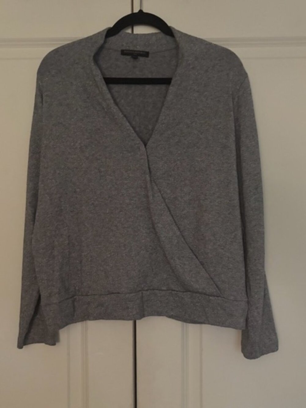 BANANA REPUBLIC Silver Grey Long Sleeve Shirt